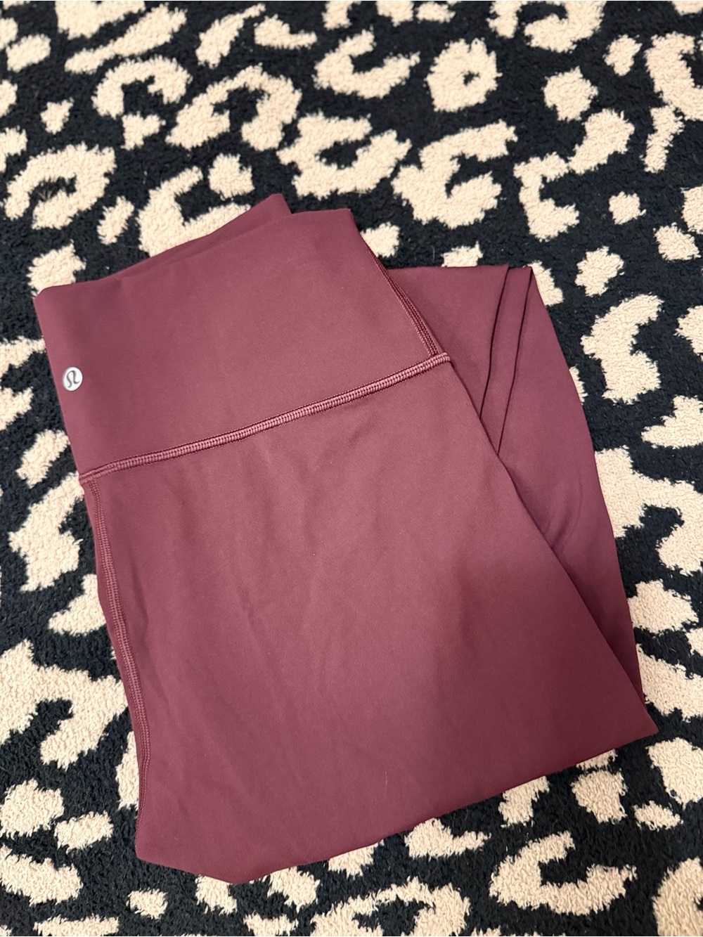 Lululemon High-Rise Align Burgundy Leggings